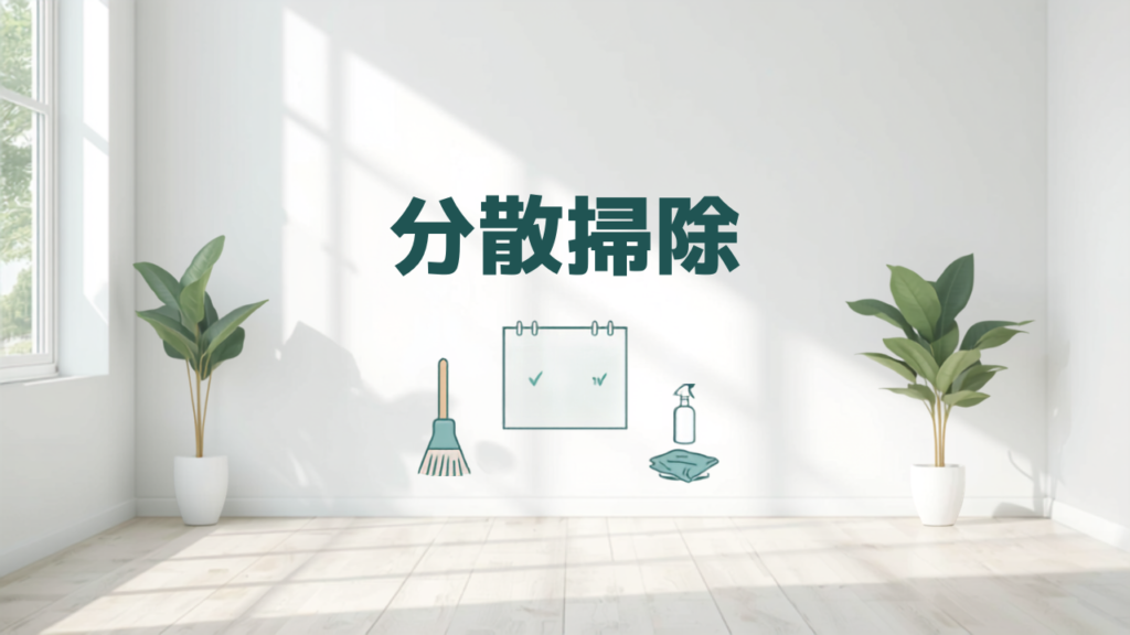 大掃除を年末にしない「分散掃除」のスケジュール