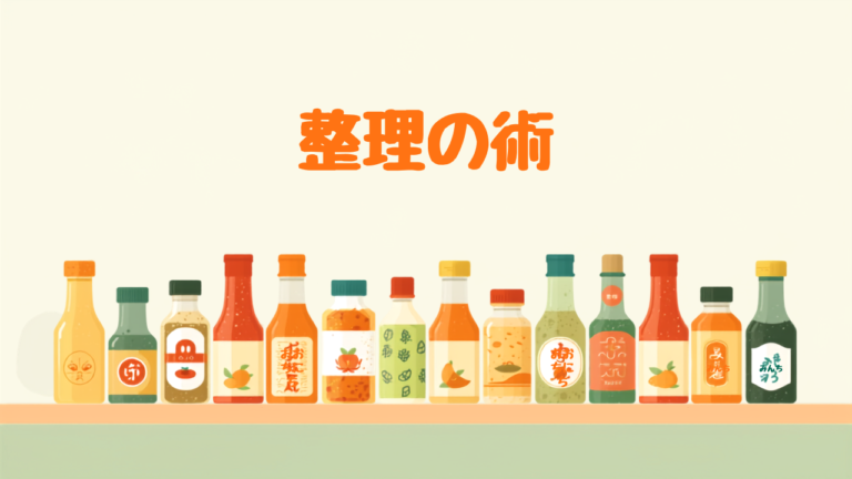 調味料の収納で料理がスムーズになる配置術