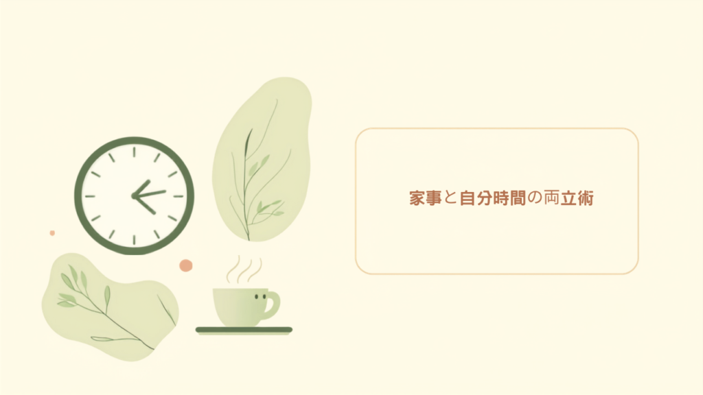 時間割を作って家事と自分時間を両立する