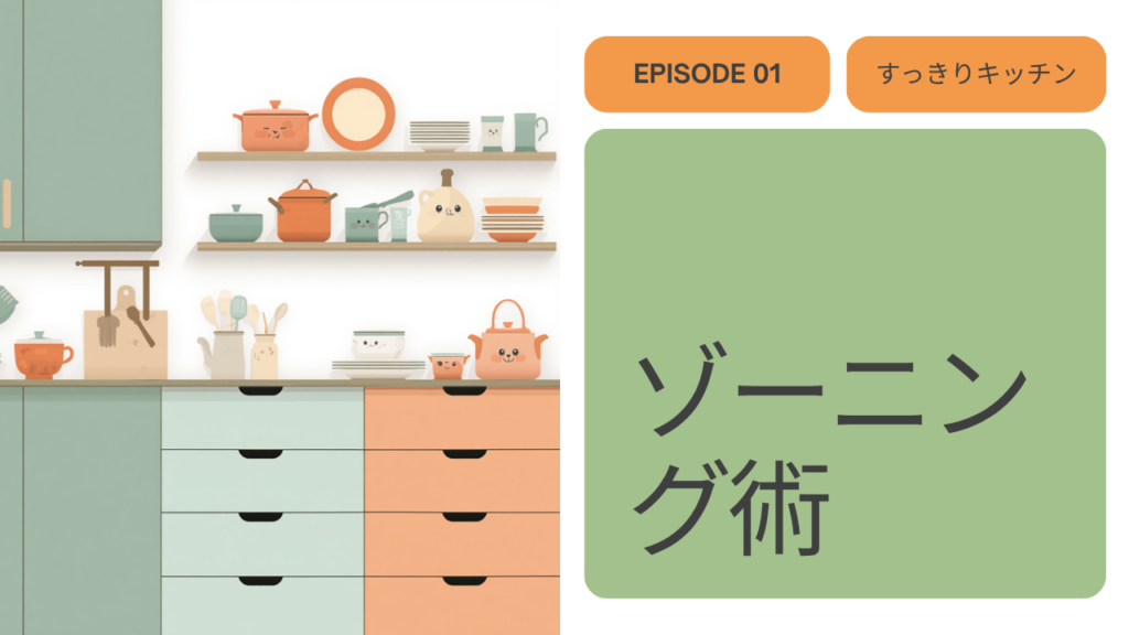 キッチン収納を使いやすくするゾーニング術