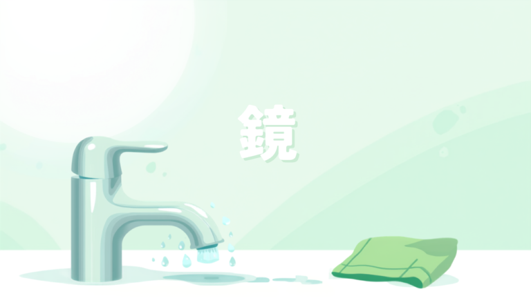鏡・蛇口の水垢を予防する拭き上げ習慣