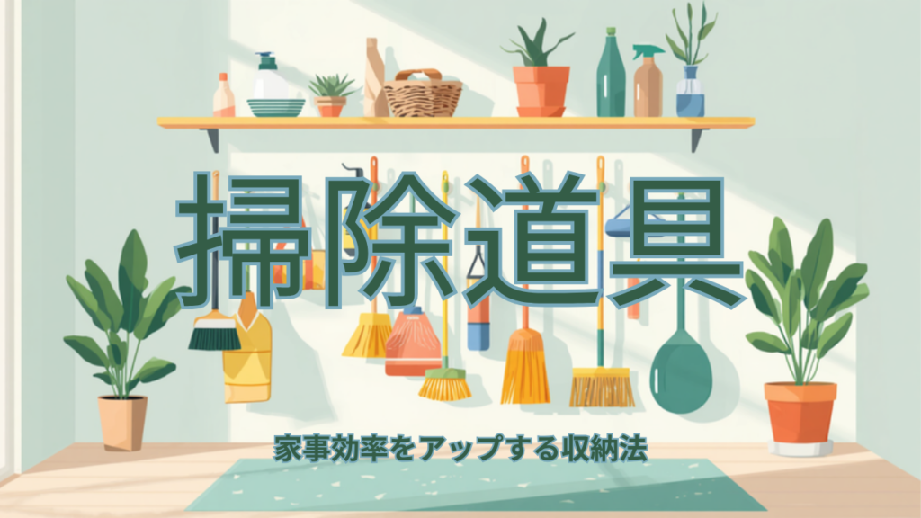 掃除道具の収納場所で家事効率が変わる理由
